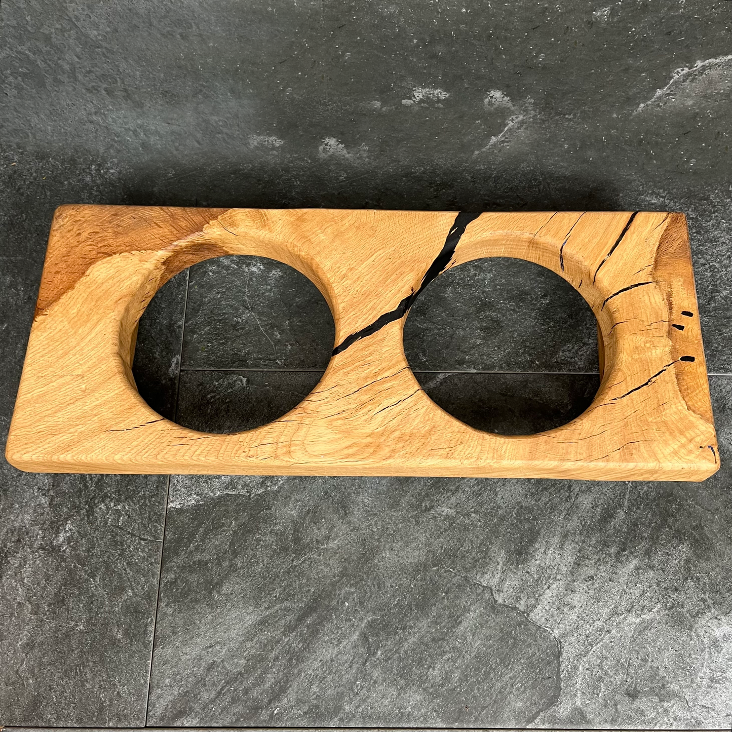 Solid Oak Pet Bowl + Stand