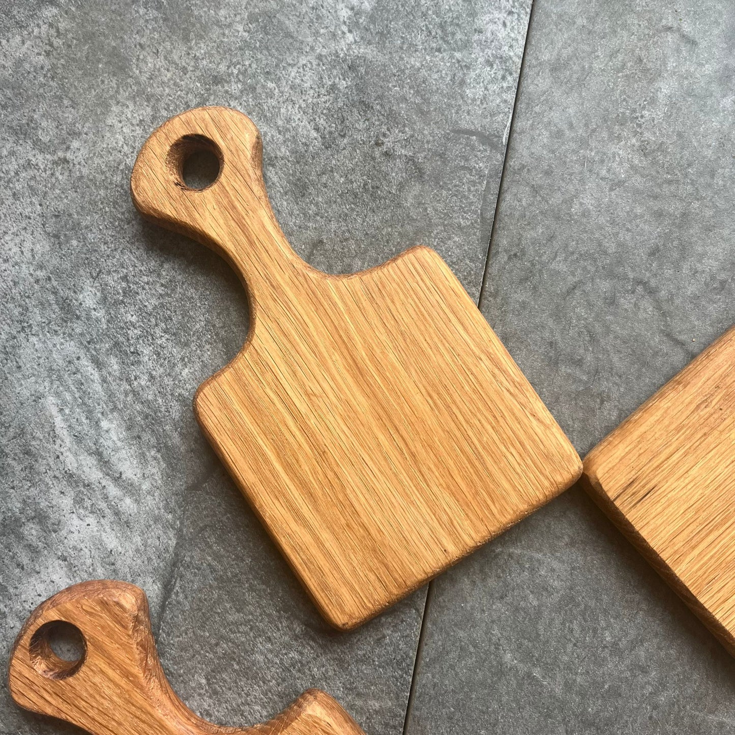 Handmade Solid Oak Mini Square Boards
