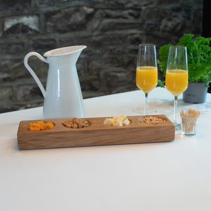 Small Wooden Oak Serving Bowls
