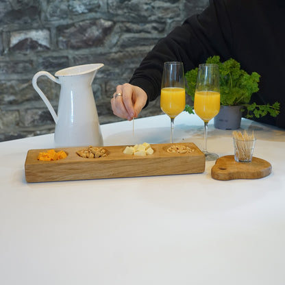 Small Wooden Oak Serving Bowls