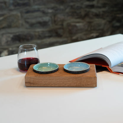 Wooden Oak Dipping Bowls