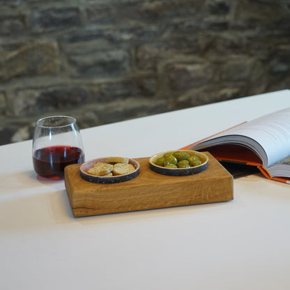 Wooden Oak Dipping Bowls