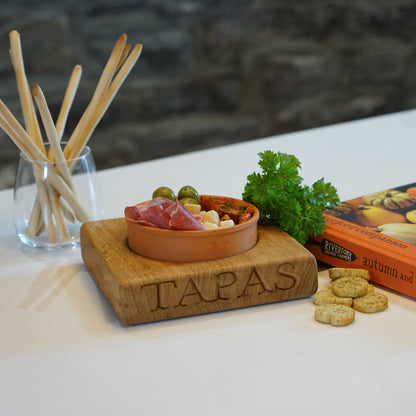Wooden Oak Tapas Bowl