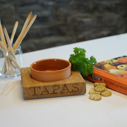 Wooden Oak Tapas Bowl