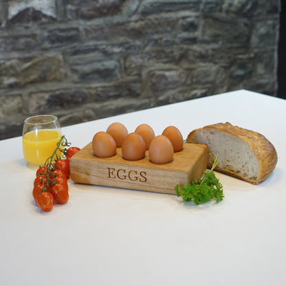 Wooden Oak Egg Holder