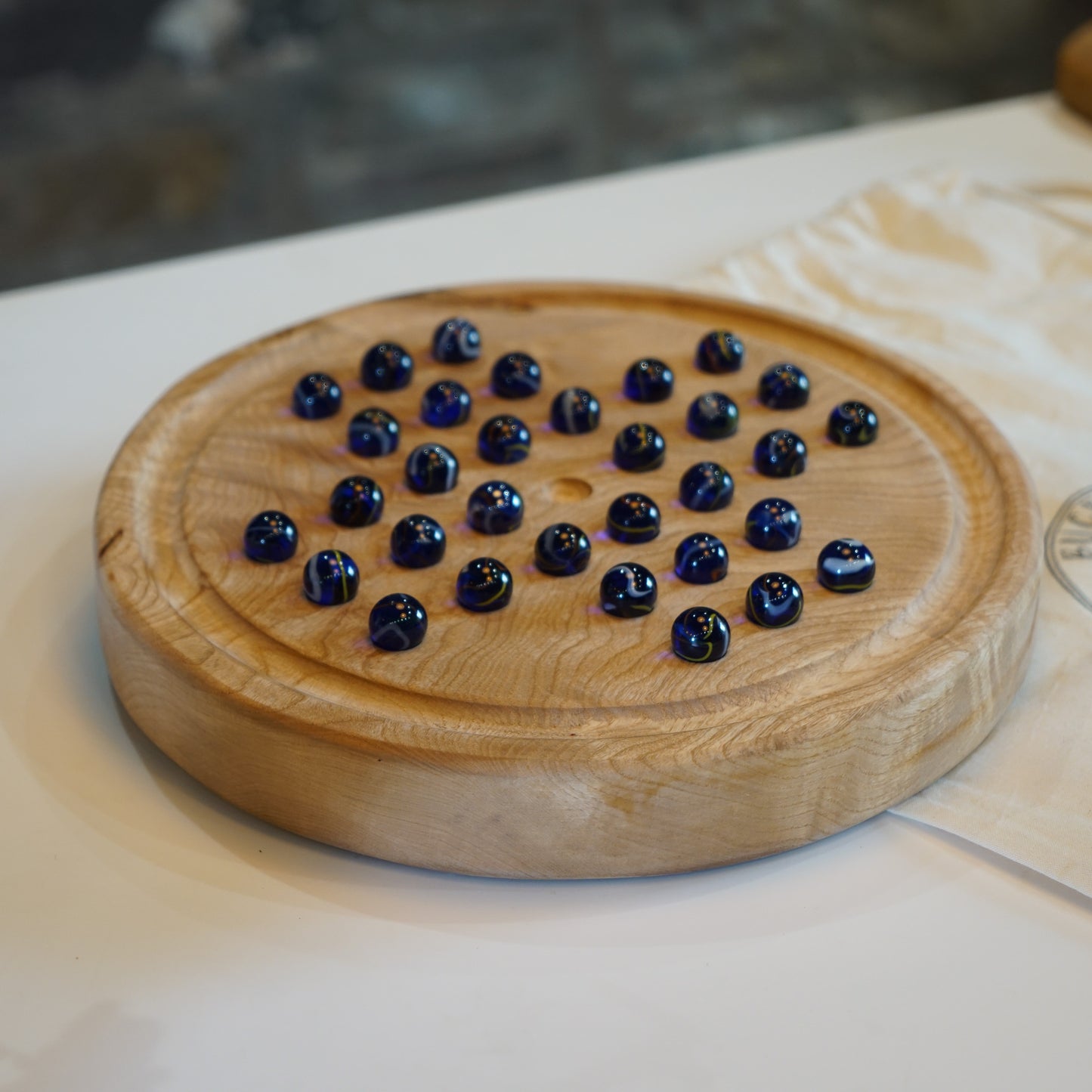 Wooden Solitaire Board