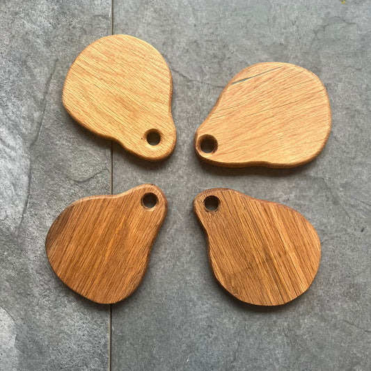 Handmade Solid Oak Mini Oval Boards