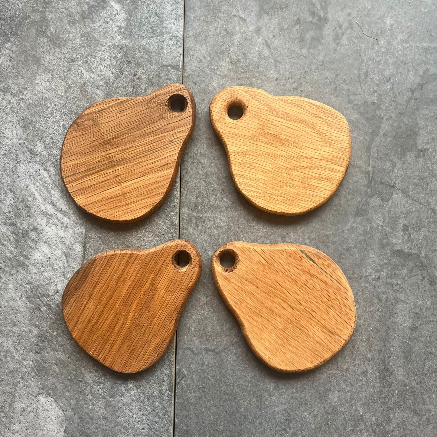 Handmade Solid Oak Mini Oval Boards